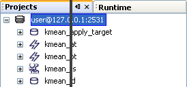 Resizing components. Note the vertical bar representing the new border.